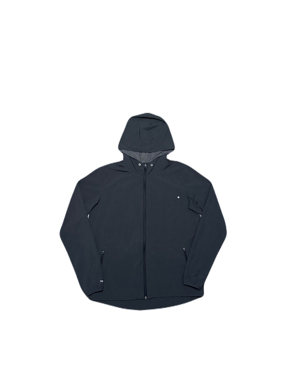 Vuori Womens Outdoor Trainer Shell Jacket Black Small Full Zip Hooded